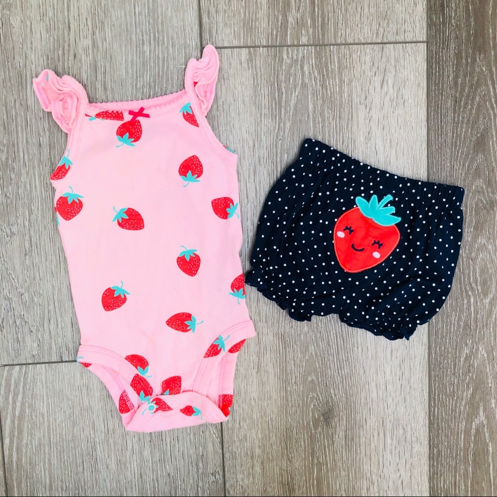 CARTERS 2PC TANK TOP SHORTS SET 3 MO
